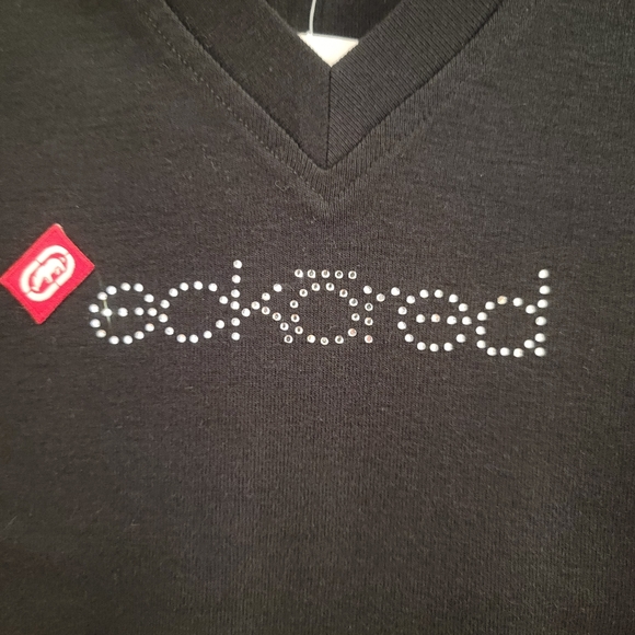 NWT Y2K V-Neck Rhinestone tee Juniors/Young Lady Size M - Picture 4 of 14